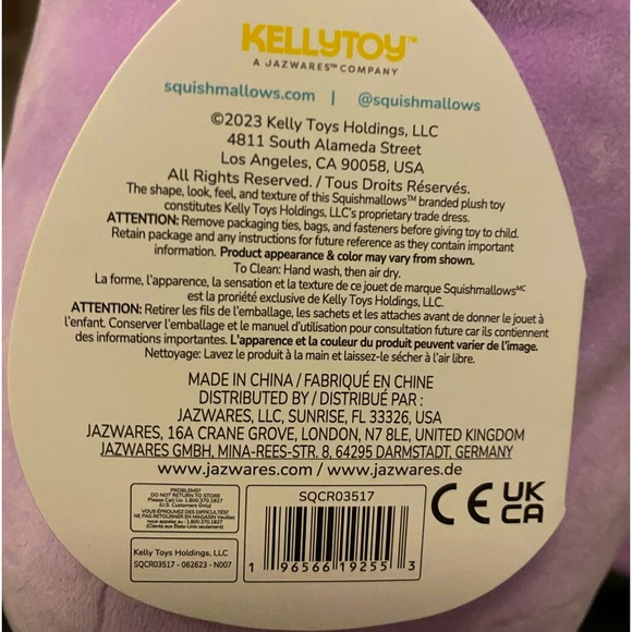 Squishmallow Alexie The Purple Cow NWT - Picture 8 of 8